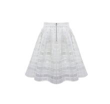 Load image into Gallery viewer, USA SIZE Women&#39;s Skirt Pleated Mesh Skirt Fluffy Plaid Organza Skirt