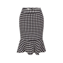 Load image into Gallery viewer, USA SIZE Sexy bag hip skirt bottoming Slim lotus leaf fishtail skirt Printed skirt