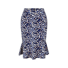Load image into Gallery viewer, USA SIZE Sexy bag hip skirt bottoming Slim lotus leaf fishtail skirt Printed skirt